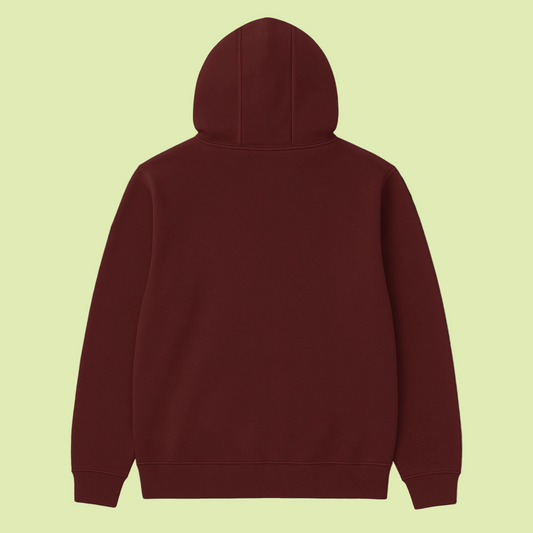 EZZ BURGUNDY OVERSIZE HOODIE