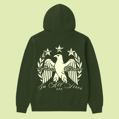 EZZ OLIVE GREEN OVERSIZE HOODIE