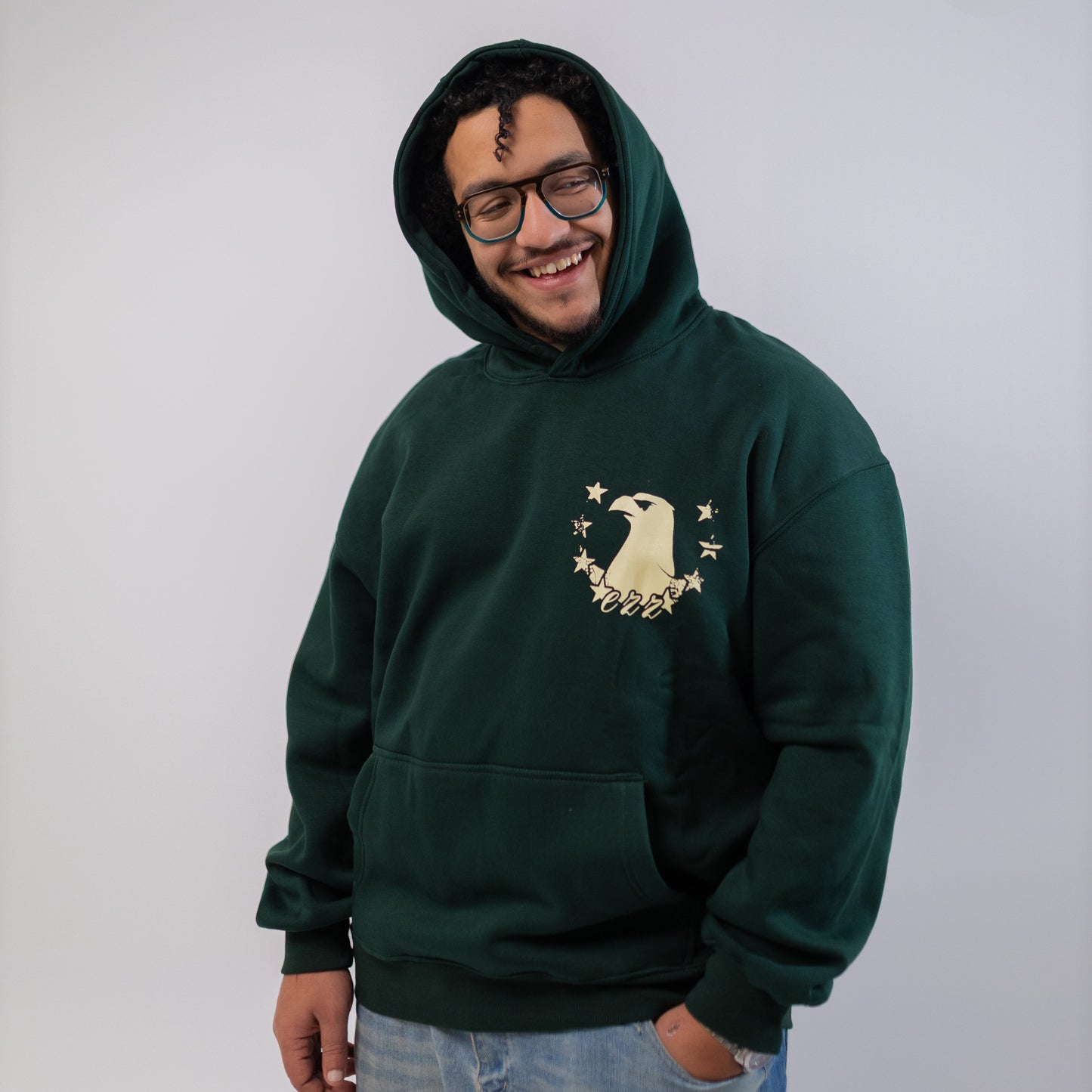 EZZ OLIVE GREEN OVERSIZE HOODIE